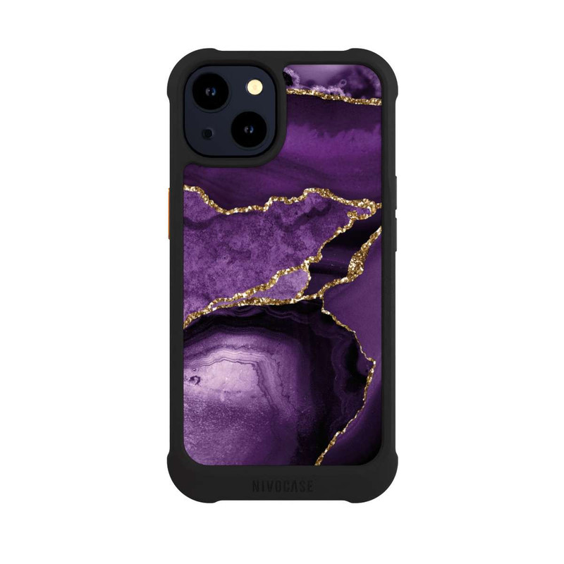 iPhone 14 NIVOmax Marbre Violet Paysage