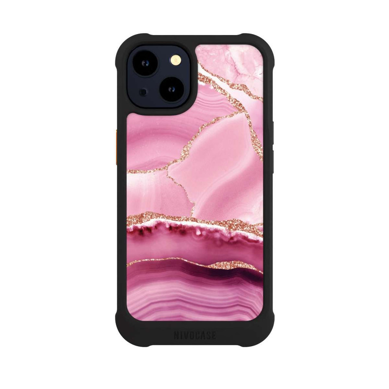 iPhone 14 NIVOmax Marbre Sirène Rose