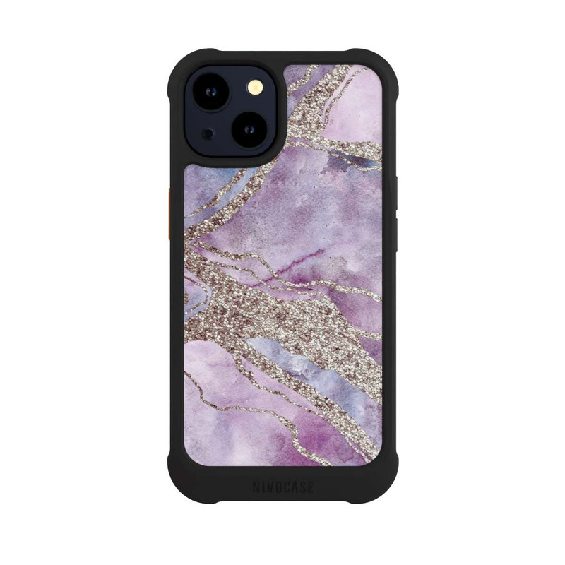 iPhone 14 NIVOmax Edelstein Pastell Lila