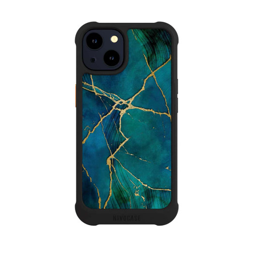 Apple iPhone 14 NIVOmax Mineralischer Glamourlook Blaugold