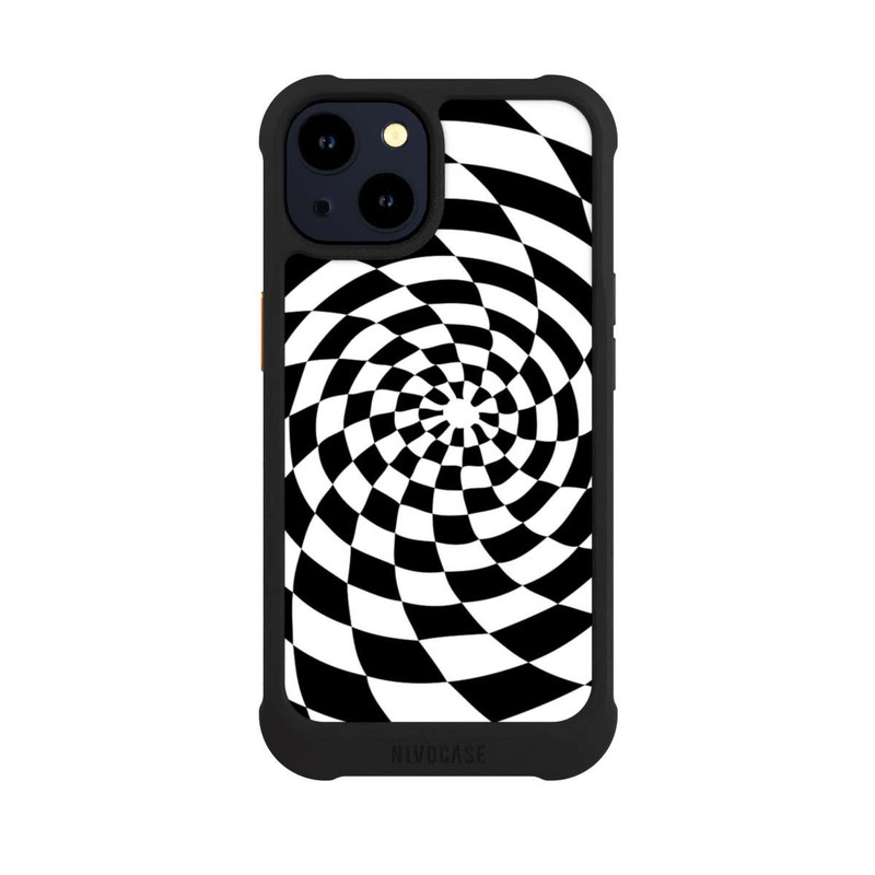 iPhone 14 NIVOmax Black and White Illusion