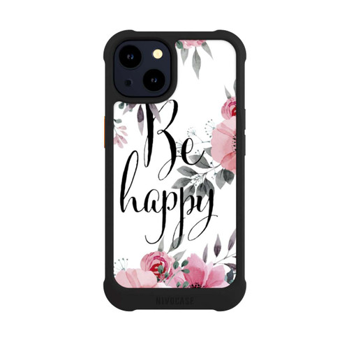 Apple iPhone 14 NIVOmax Be Happy Blumen