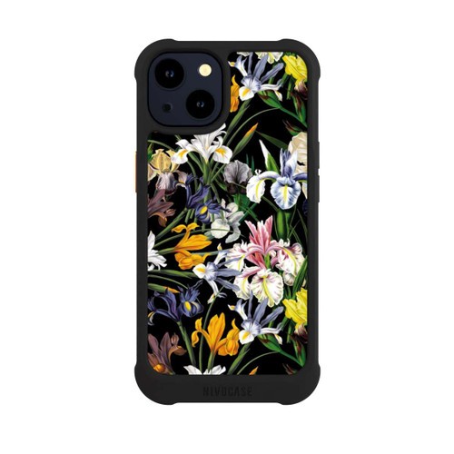 Apple iPhone 14 NIVOmax Dunkle Wildblumentapete