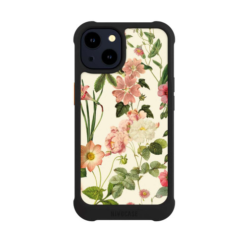 Apple iPhone 14 NIVOmax Fleurs sauvages sur jaune clair