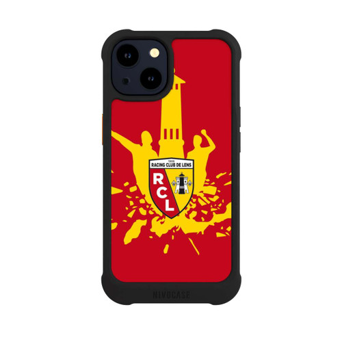 Apple iPhone 14 NIVOmax RC Lens Turm Gelb auf Rot