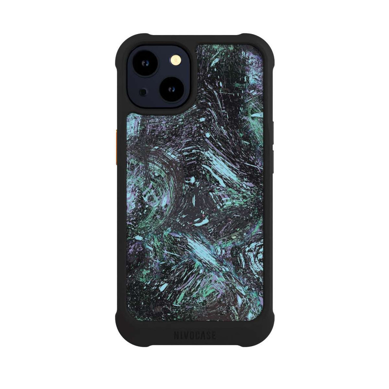 iPhone 14 NIVOmax Abstract Dripping Dust Purple