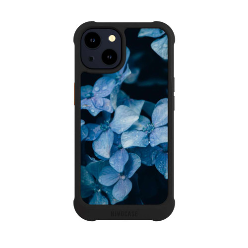 Apple iPhone 14 NIVOmax Fleurs bleues 2