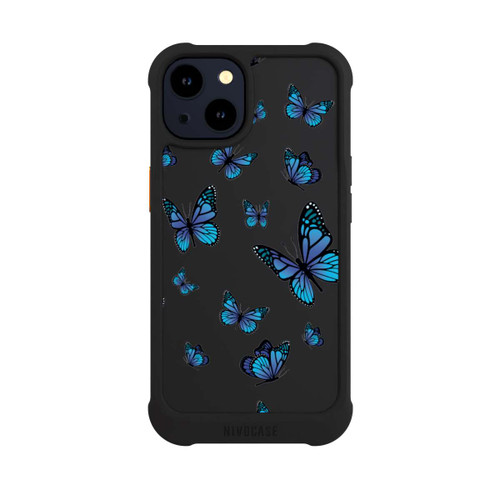 Apple iPhone 14 NIVOmax Schmetterlingmuster Transparent