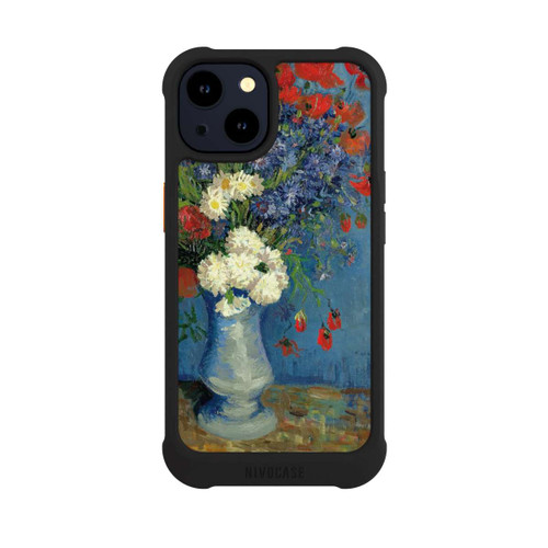 Apple iPhone 14 NIVOmax Stillleben Vase mit Kornblumen und Mohnblumen von Vincent Van Gogh