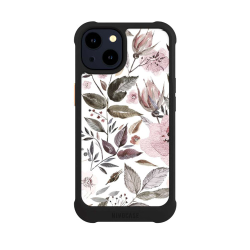 Apple iPhone 14 NIVOmax Aquarell braune Rosenblüten
