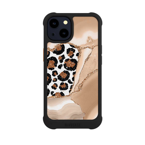 Apple iPhone 14 NIVOmax  Muster und Texturen Hellgold
