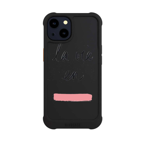 Apple iPhone 14 NIVOmax La vie en Rosa Transparent