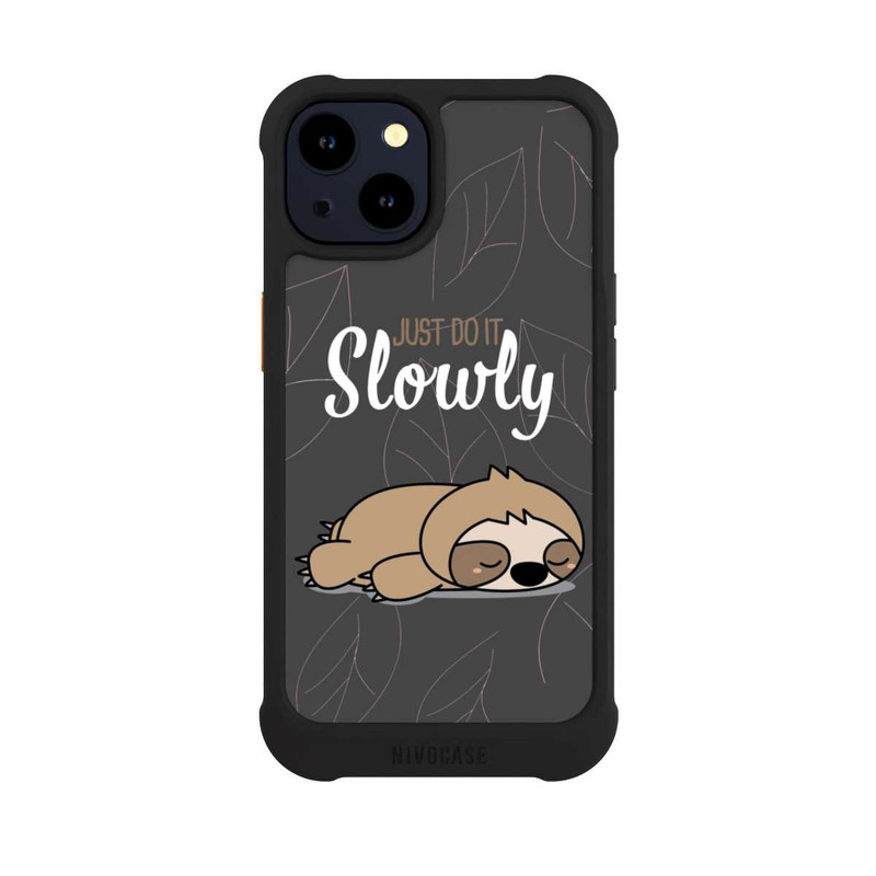 iPhone 14 NIVOmax Just Do It Slowly Sloth Grey