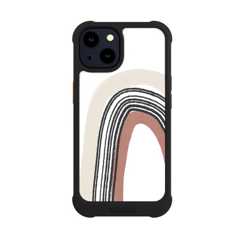 Apple iPhone 14 NIVOmax Texturierter Regenbogen