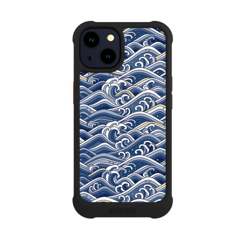 Apple iPhone 14 NIVOmax Vagues bleues kanagawa
