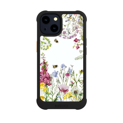 Apple iPhone 14 NIVOmax Cadre de fleurs sauvages des prés d'été