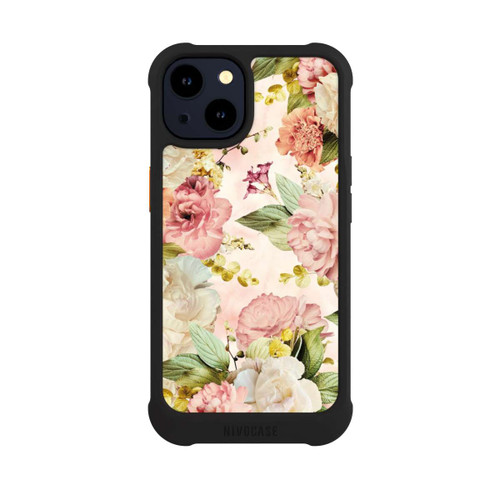 Apple iPhone 14 NIVOmax Flower Frame Peonies beige