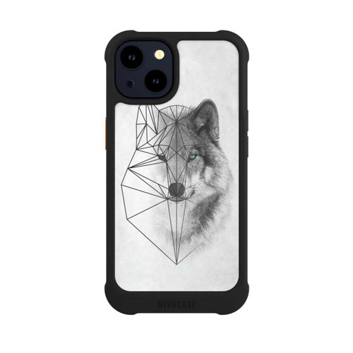 Apple iPhone 14 NIVOmax Polygonaler Wolf