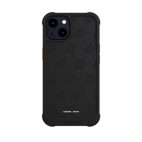 Apple iPhone 14 NIVOmax Black Konoha Pattern Transparant