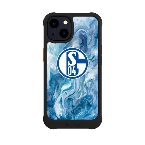 Apple iPhone 14 NIVOmax Schalke 04 Flüssig Blau