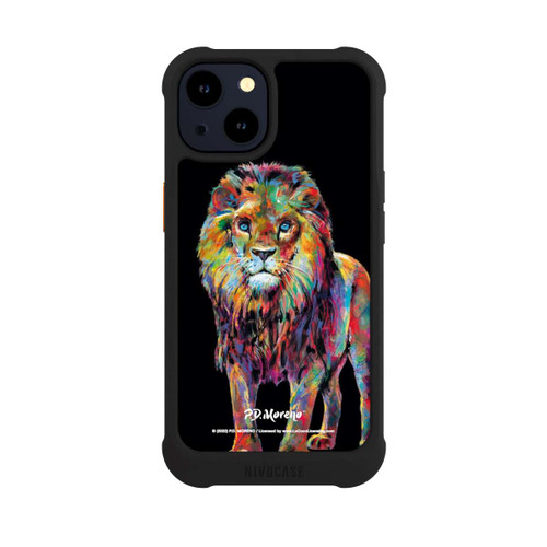 Apple iPhone 14 NIVOmax Löwe Bunte Kunst von P.D. Moreno