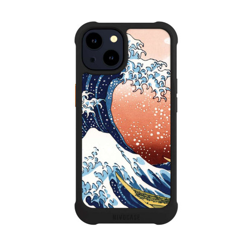 Apple iPhone 14 NIVOmax La Grande Vague de Kanagawa Rouge