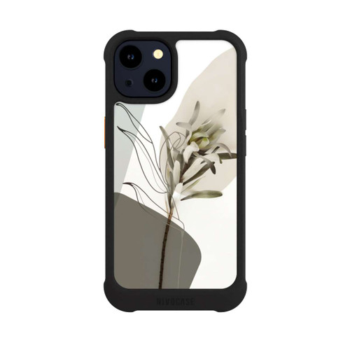Apple iPhone 14 NIVOmax Boho Line Art Olivgrün