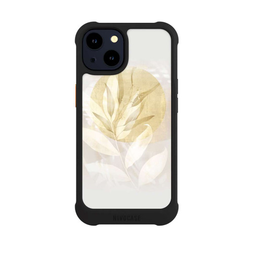 Apple iPhone 14 NIVOmax Boho Gold Blumen Kunst