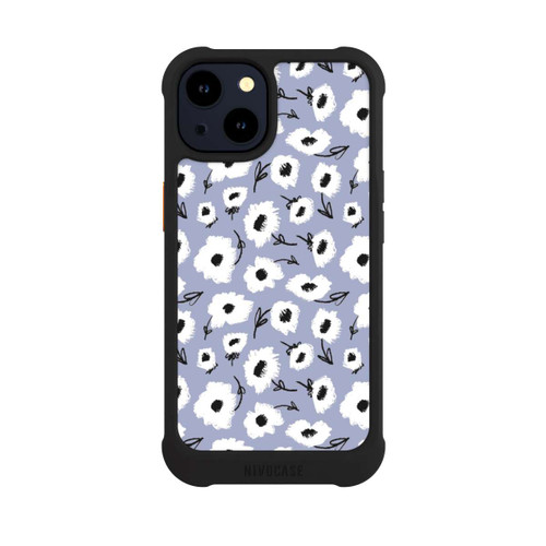 Apple iPhone 14 NIVOmax Blumenmuster Lila