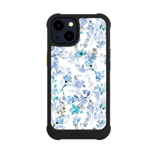 Apple iPhone 14 NIVOmax Frühlingsunkraut blau