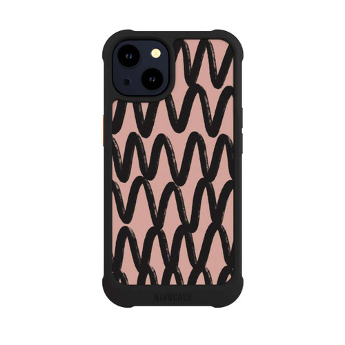 Apple iPhone 14 NIVOmax Schwarzes Zickzack