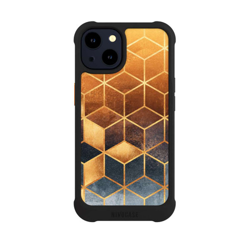 Apple iPhone 14 NIVOmax Würfel goldener Farbverlauf