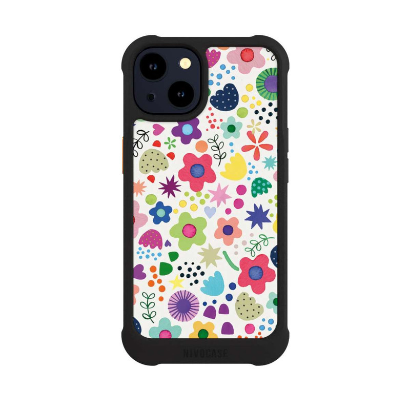 iPhone 14 NIVOmax Psychedelic Flowers Colorful
