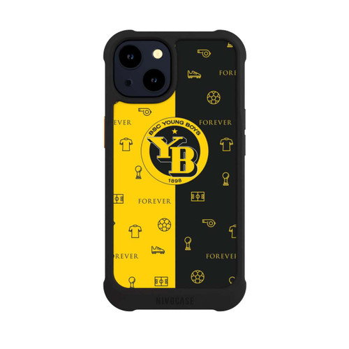 Apple iPhone 14 NIVOmax BSC YB Gelb Schwarz Muster