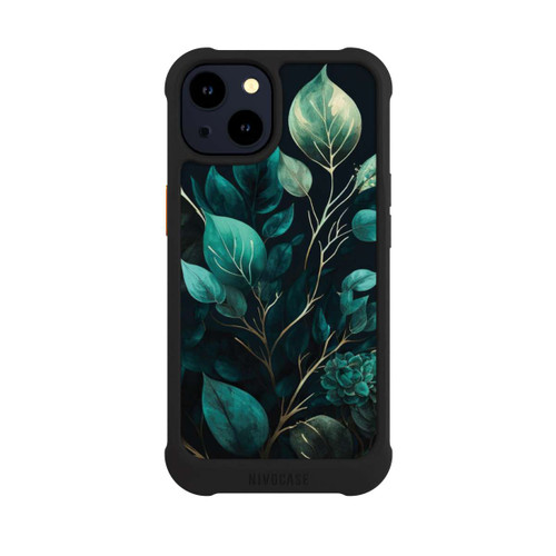 Apple iPhone 14 NIVOmax Eukalyptus dunkler Hintergrund