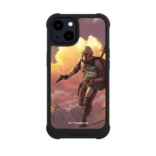 Apple iPhone 14 NIVOmax Der Mandalorianer und Grogu Sonnenguntergang Wolken