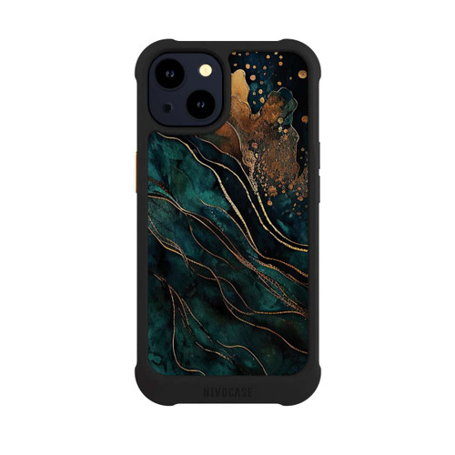 Apple iPhone 14 NIVOmax Gold und Grün
