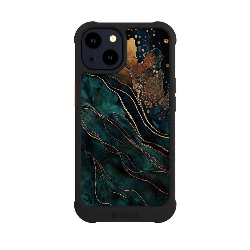 iPhone 14 NIVOmax Gold und Grün