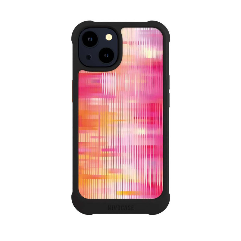 iPhone 14 NIVOmax Glitch Pink Orange
