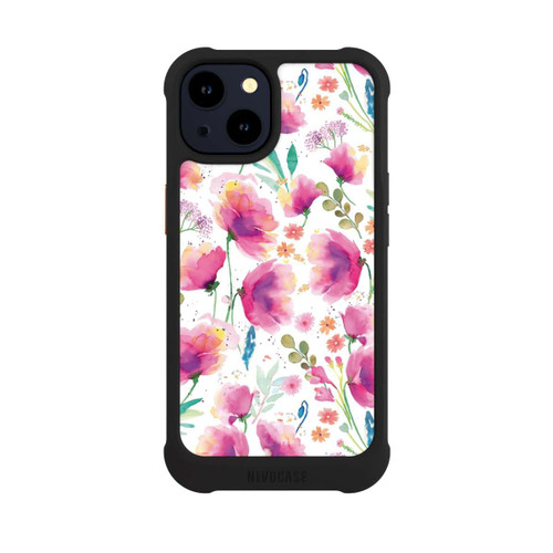 Apple iPhone 14 NIVOmax Abstrakte Mohnblumen aquarell