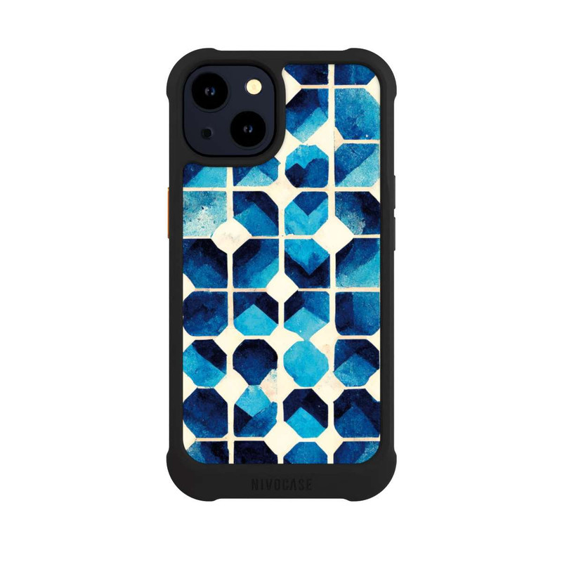 iPhone 14 NIVOmax Motif bleu