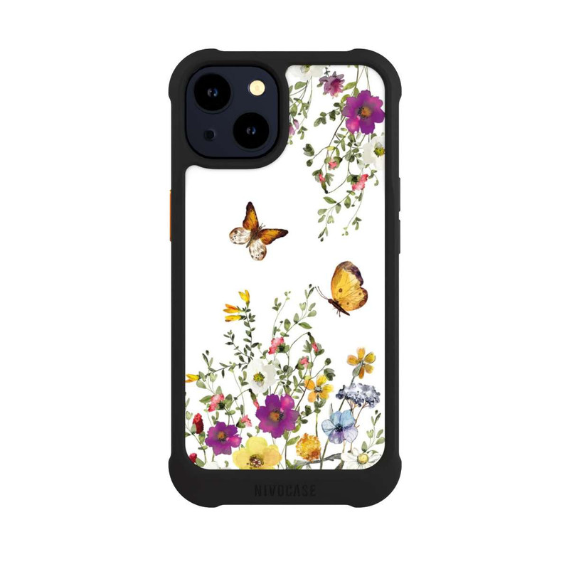 iPhone 14 NIVOmax Butterflies And Colorful Flowers