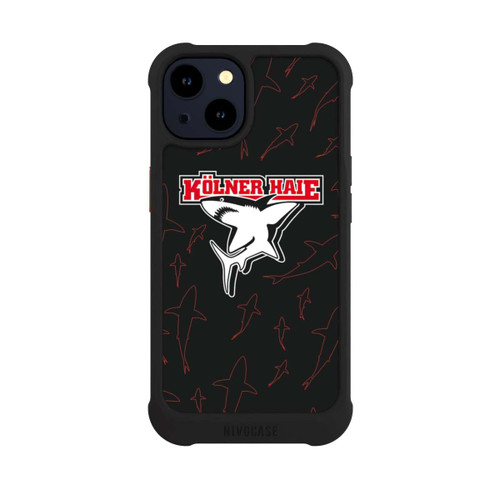 Apple iPhone 14 NIVOmax Haie Muster Rot