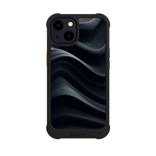 Apple iPhone 14 NIVOmax Black Waves Texture