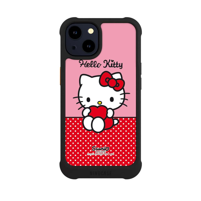 iPhone 14 NIVOmax Hello Kitty sitzend mit Herz