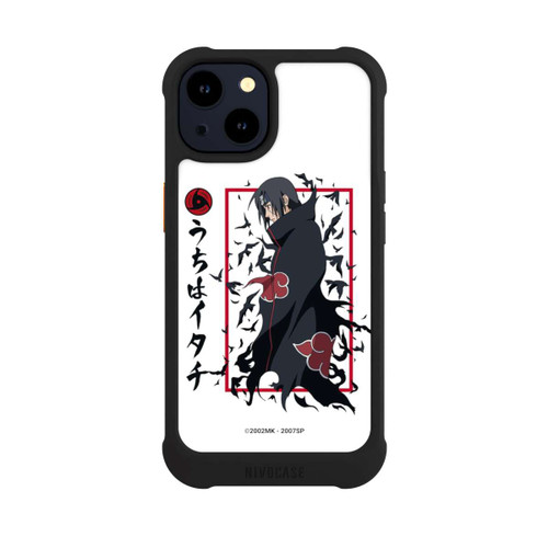 Apple iPhone 14 NIVOmax Itachi Krähen Weiß