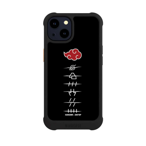 Apple iPhone 14 NIVOmax Symboles des membres de l'Akatsuki noirs