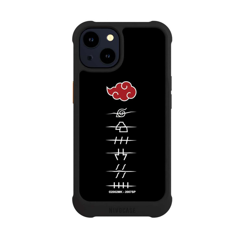 iPhone 14 NIVOmax Symboles des membres de l'Akatsuki noirs
