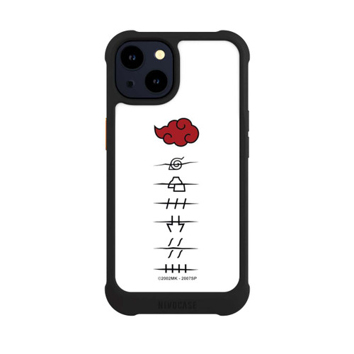 Apple iPhone 14 NIVOmax Akatsuki Mitgliedersymbole Weiß