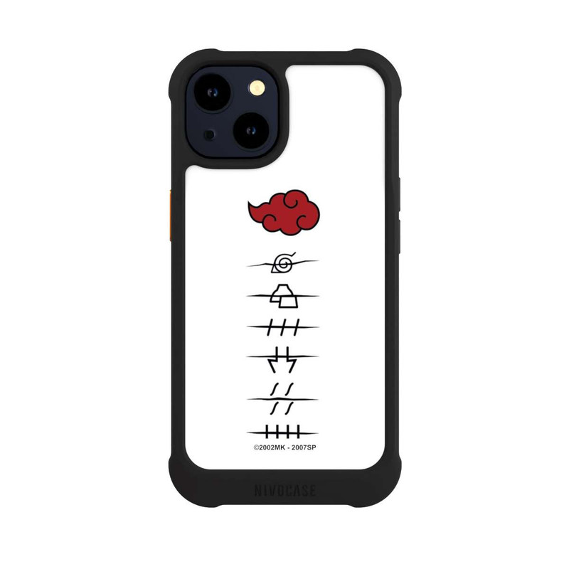 iPhone 14 NIVOmax Akatsuki member symbols white